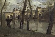 The bridge of Mantes, Corot Camille